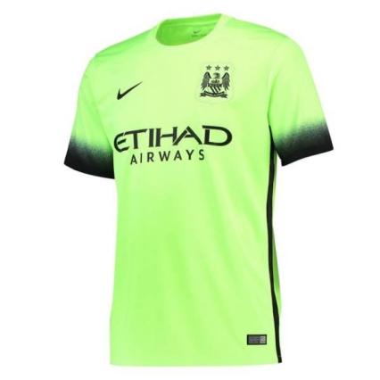 áo đấu Manchester City 2015 – 2016 xanh non chuối